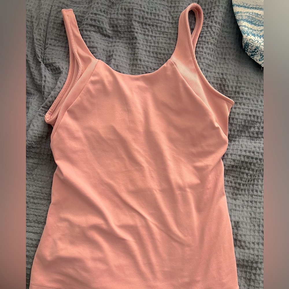 Rose pink workout/tank top